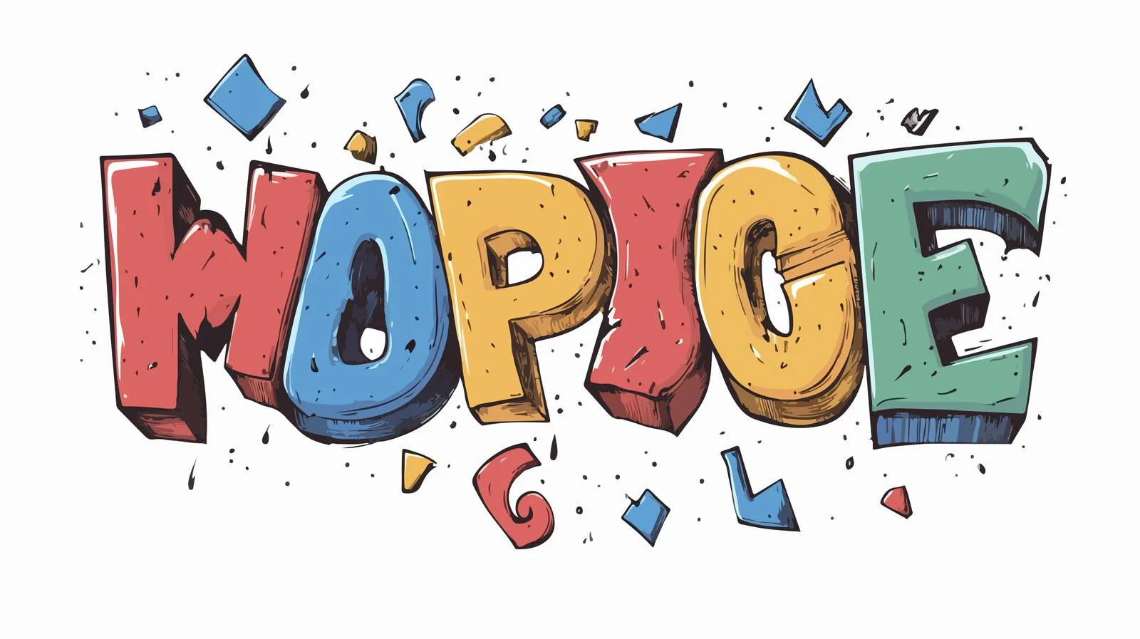 Retro Comic Alphabet Stock Vector — free download from Dotvec