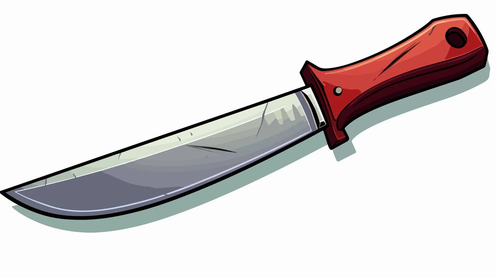 Vintage Comic Kitchen Knife Illustration — free download from Dotvec