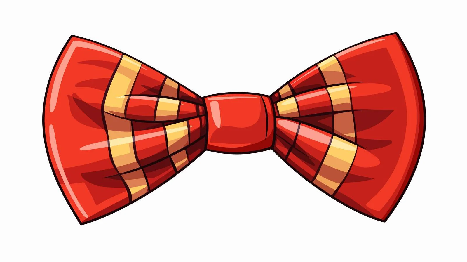 Vintage Cartoon Bow Tie Vector Illustration — free download from Dotvec