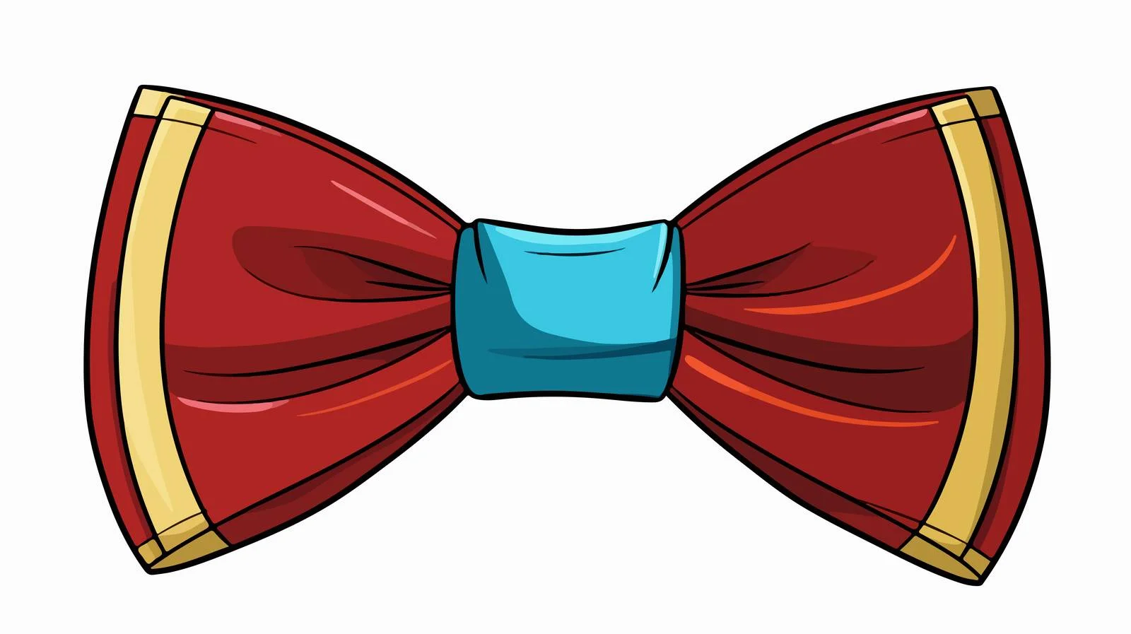 Retro Comic Bow Tie Vector Illustration — free download from Dotvec
