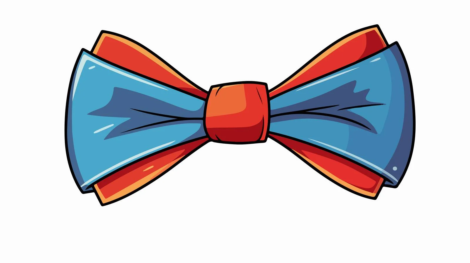 Vintage Cartoon Bow Tie Illustration — free download from Dotvec