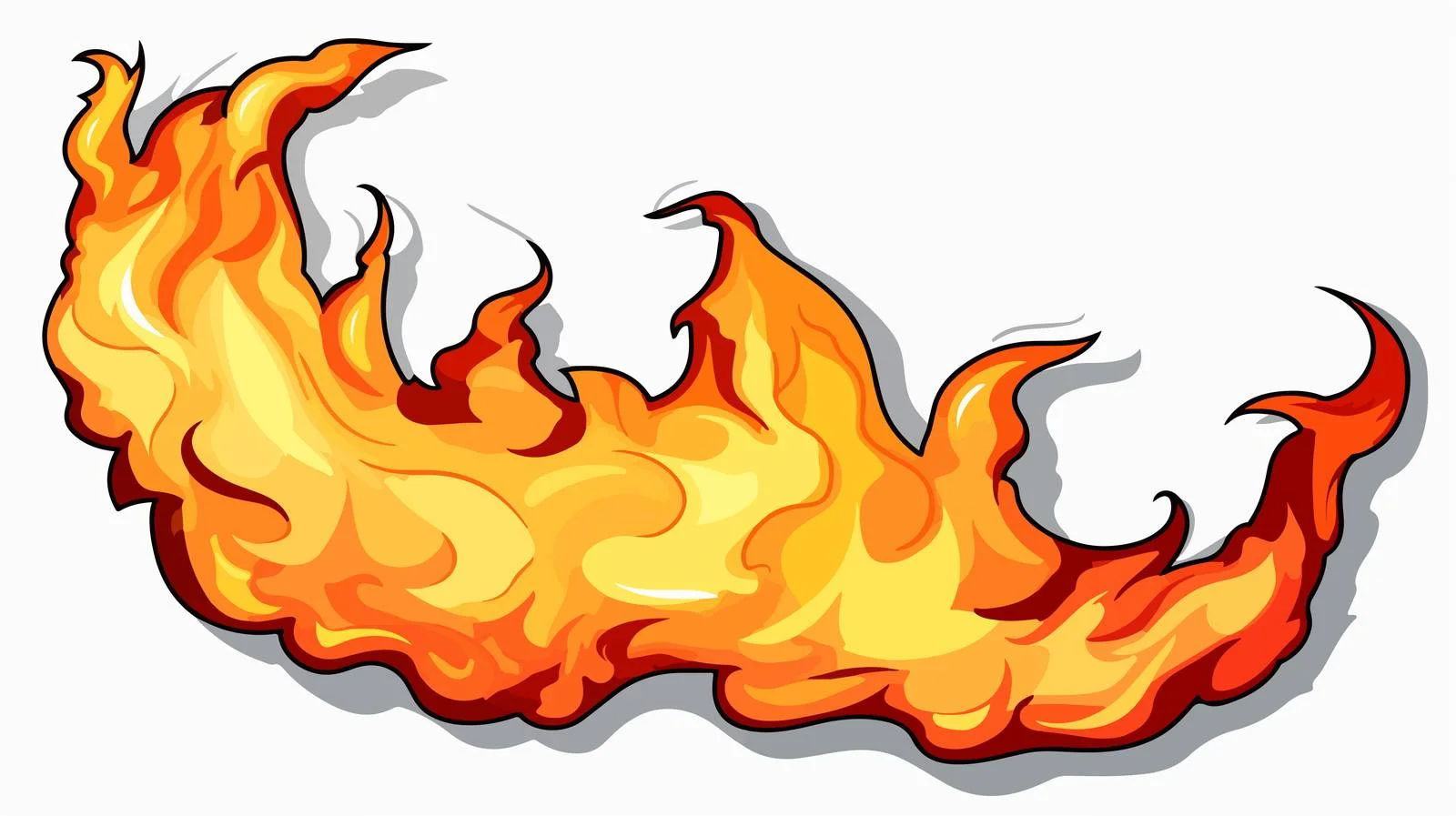 Comic Flaming Letter Stock Image — free download from Dotvec