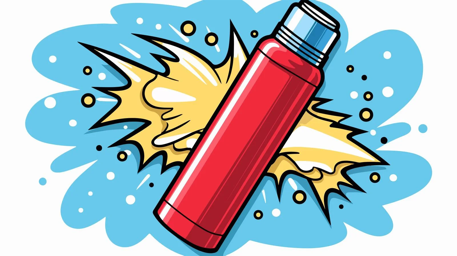 Vintage Cartoon Style Lotion Vector Illustration — free download from Dotvec