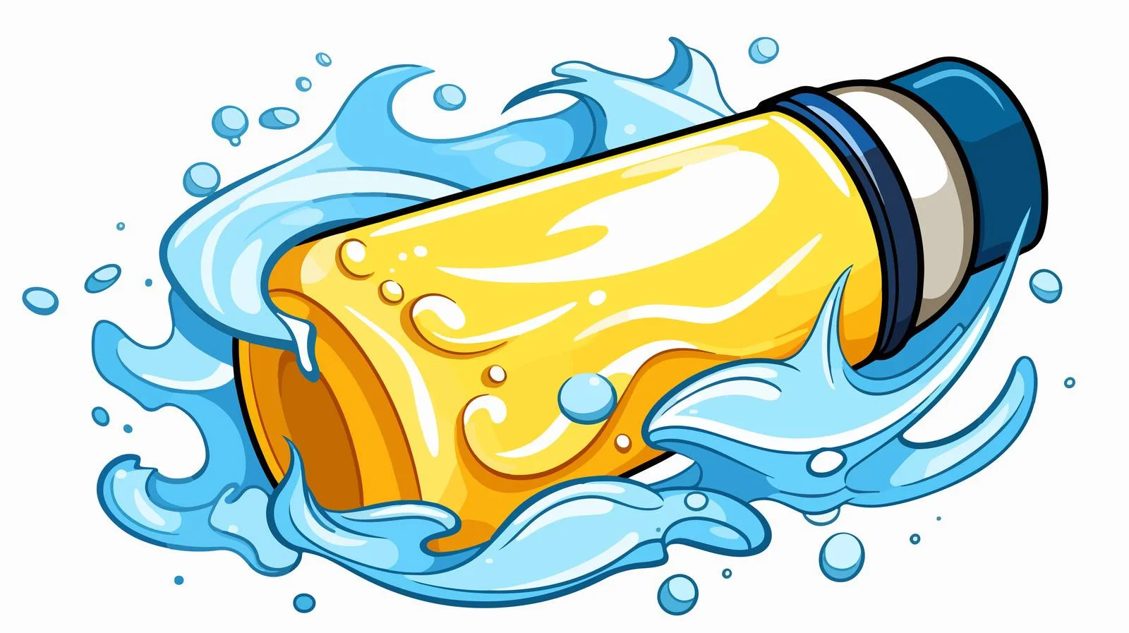 Vintage Comic Lotion Illustration — free download from Dotvec