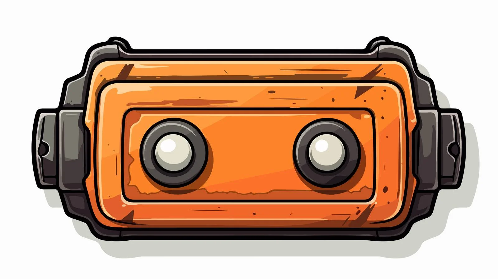 Vintage Cartoon Battery Sticker — free download from Dotvec