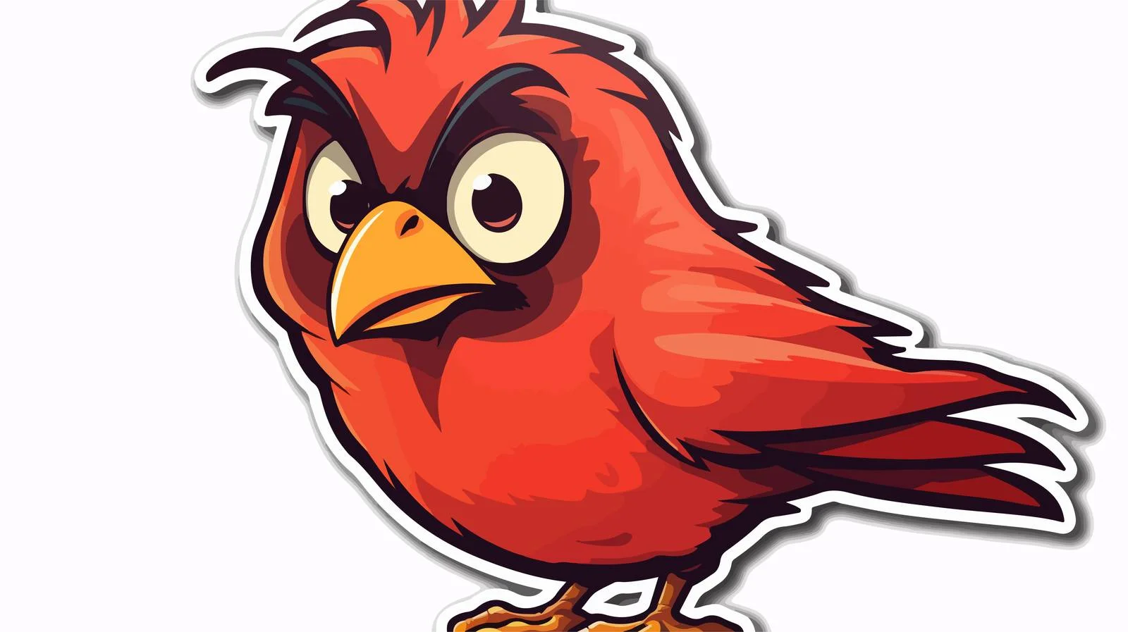 Vintage Cartoon Bird Sticker — free download from Dotvec