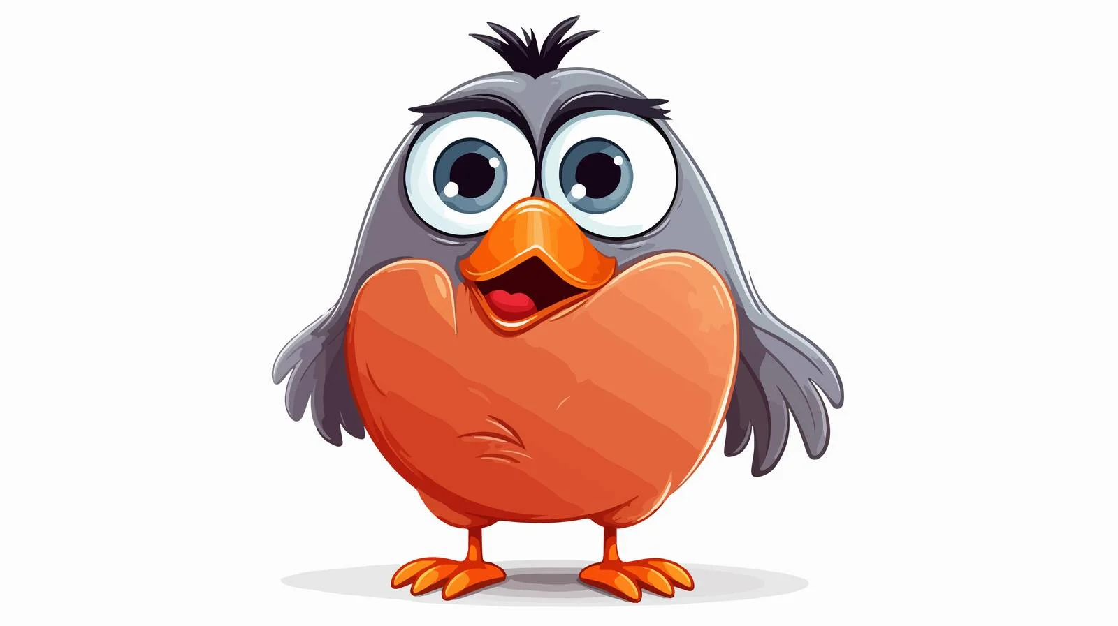 Vintage Cartoon Bird Sticker — free download from Dotvec