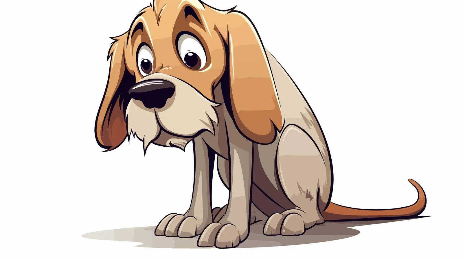 Vintage Cartoon Dog Sticker — free download from Dotvec
