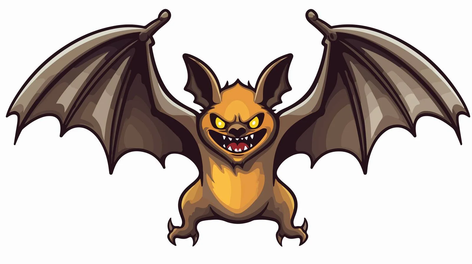 Vintage Halloween Bat Sticker — free download from Dotvec