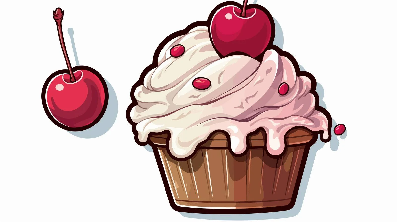 Vintage Ice Cream Sticker — free download from Dotvec