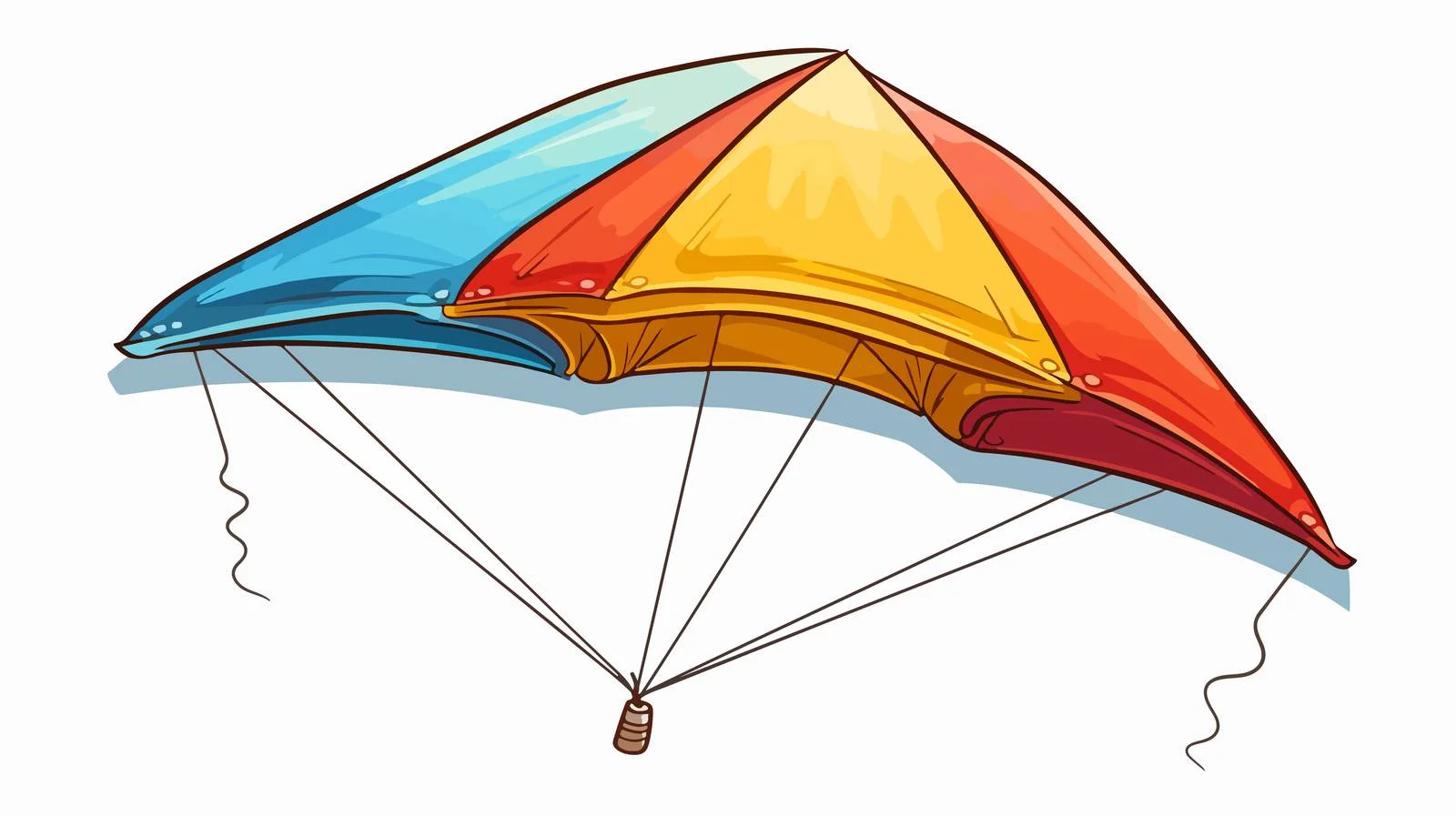 Vintage Cartoon Kite Sticker — free download from Dotvec
