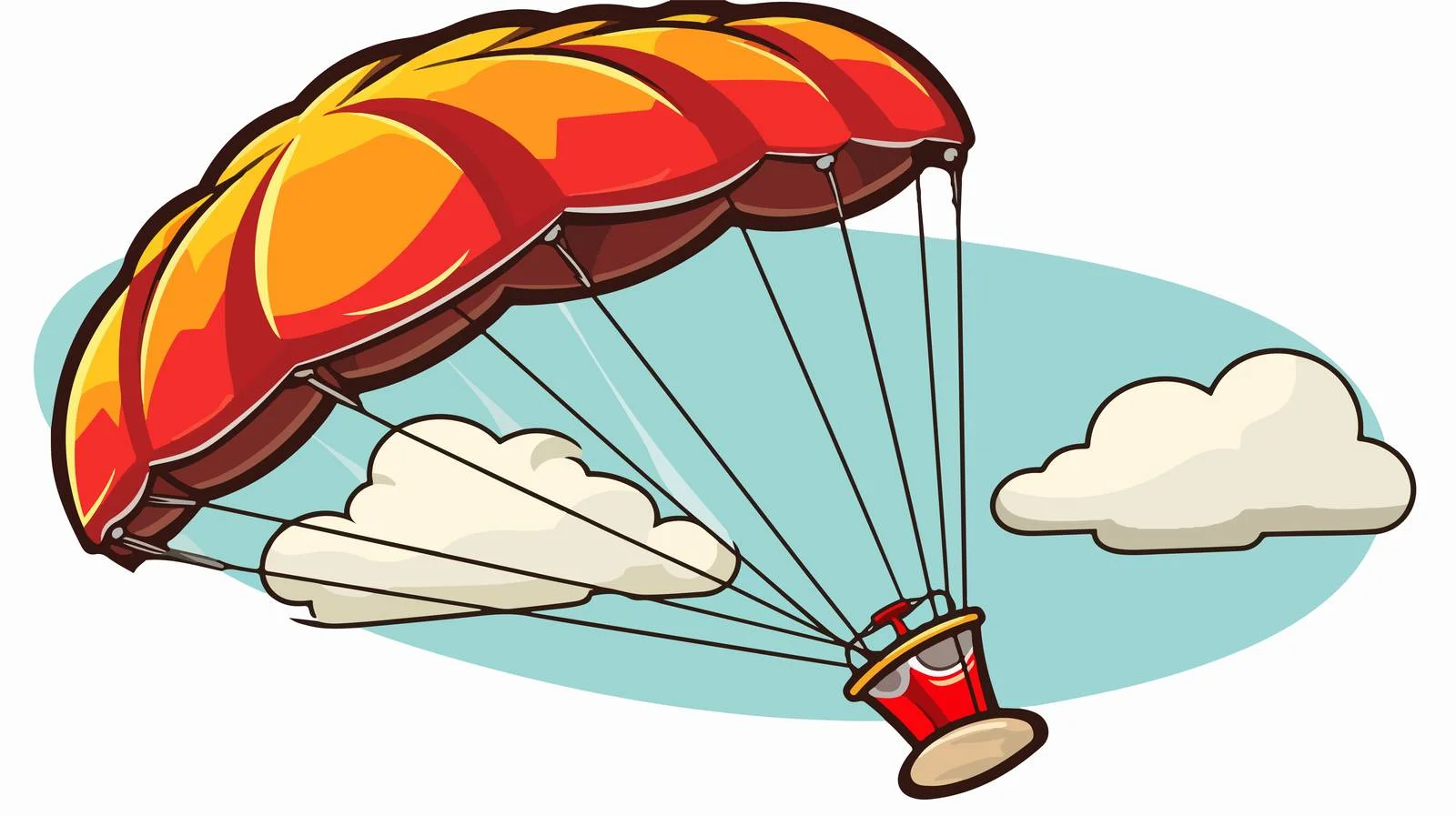 Vintage Cartoon Kite Sticker — free download from Dotvec