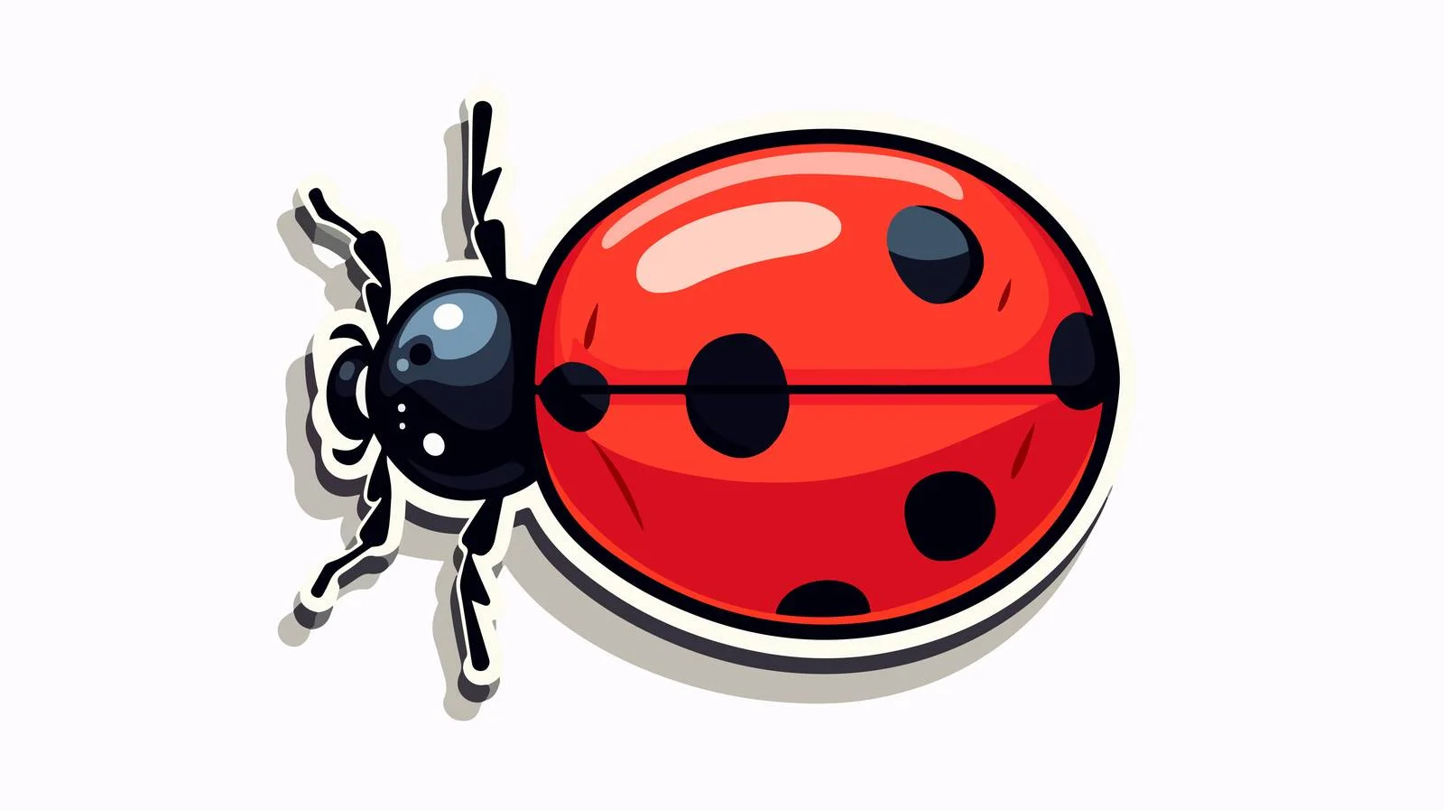 Vintage Ladybug Sticker — free download from Dotvec