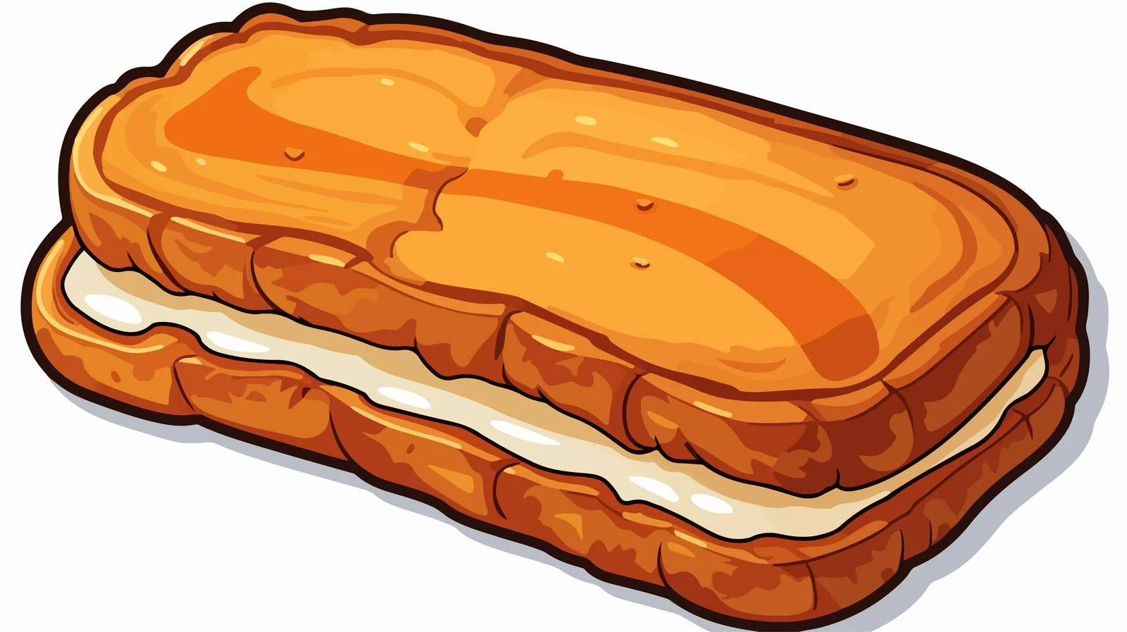 Vintage Bread Cartoon Sticker — free download from Dotvec