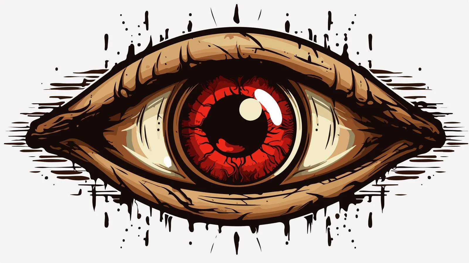 Vintage Mystic Eye Sticker — free download from Dotvec