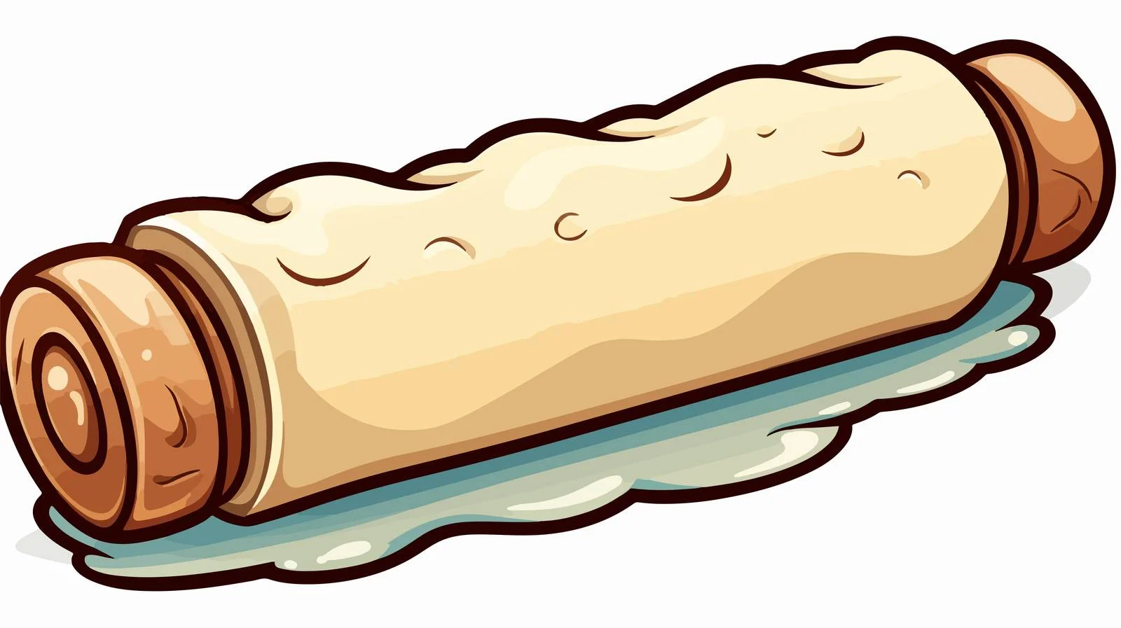 Vintage Rolling Pin Sticker — free download from Dotvec