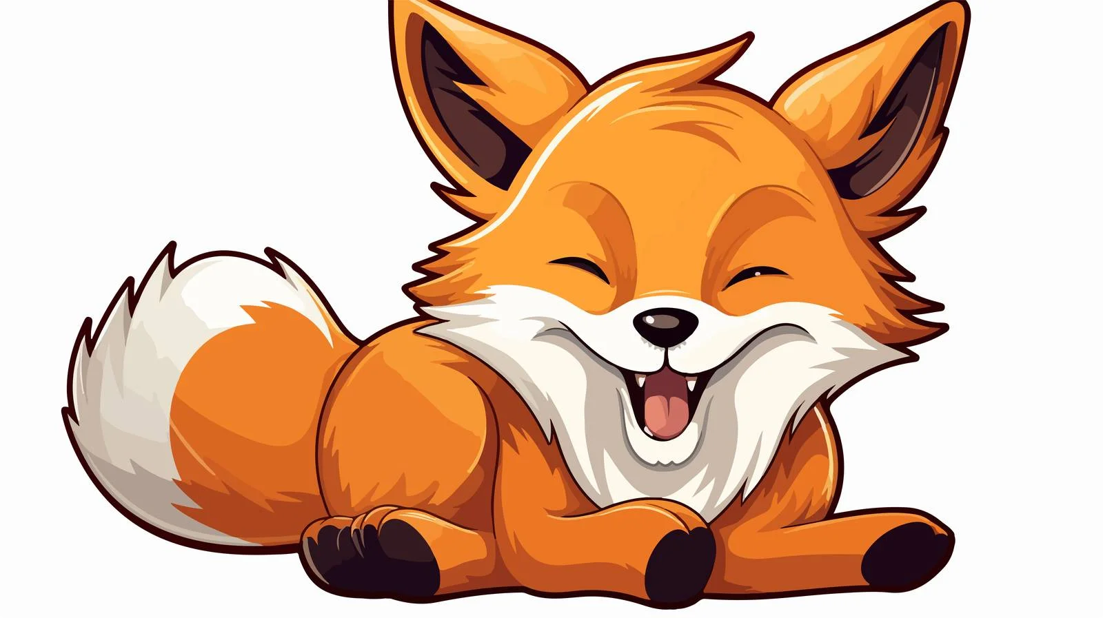 Vintage Cartoon Fox Sticker Design — free download from Dotvec