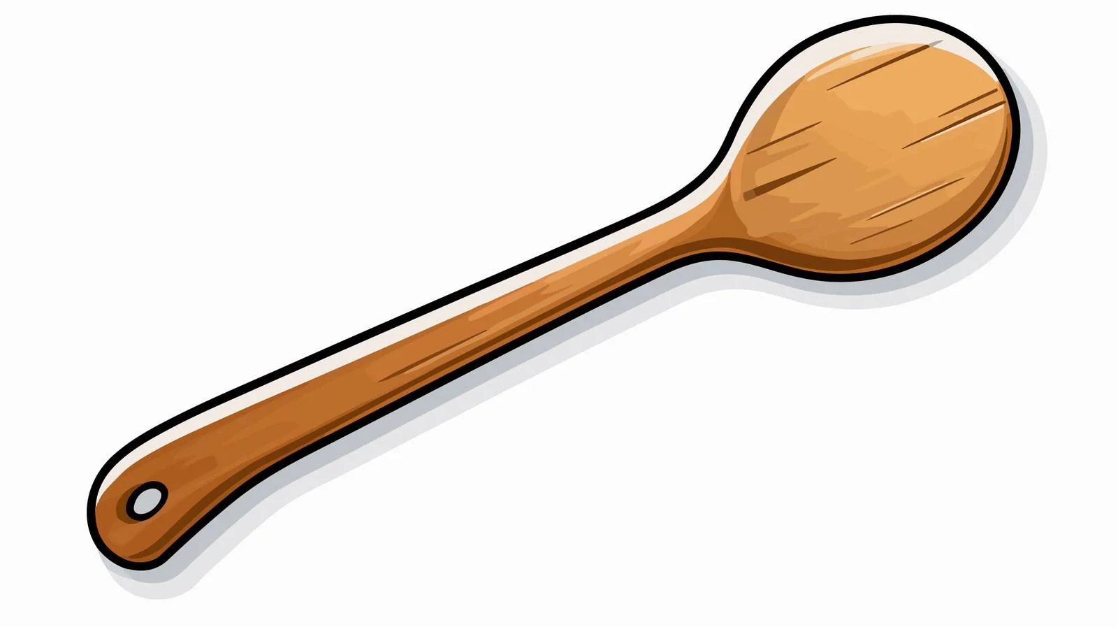 Vintage Cartoon Spoon Sticker — free download from Dotvec