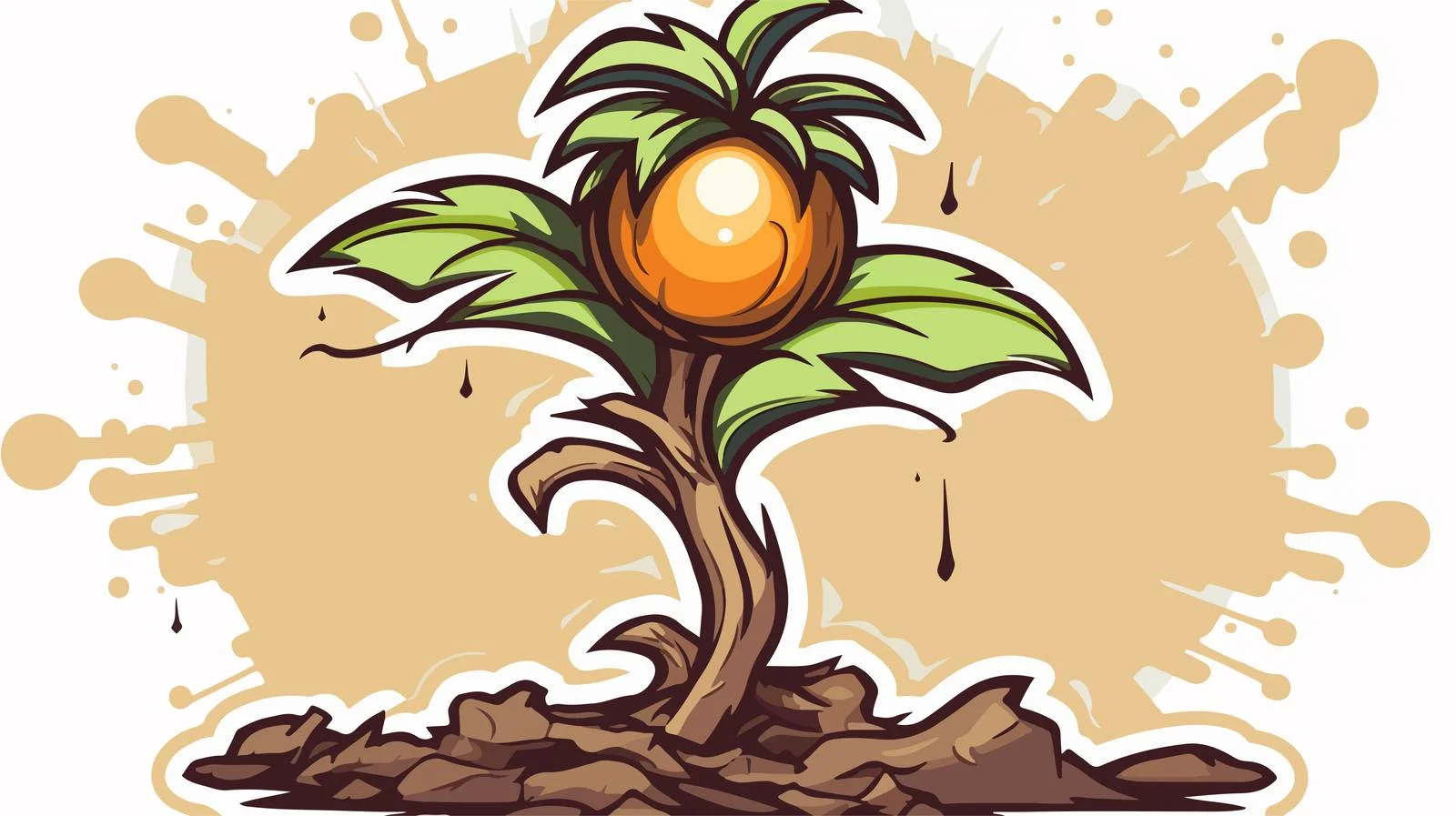 Vintage Seedling Sticker — free download from Dotvec