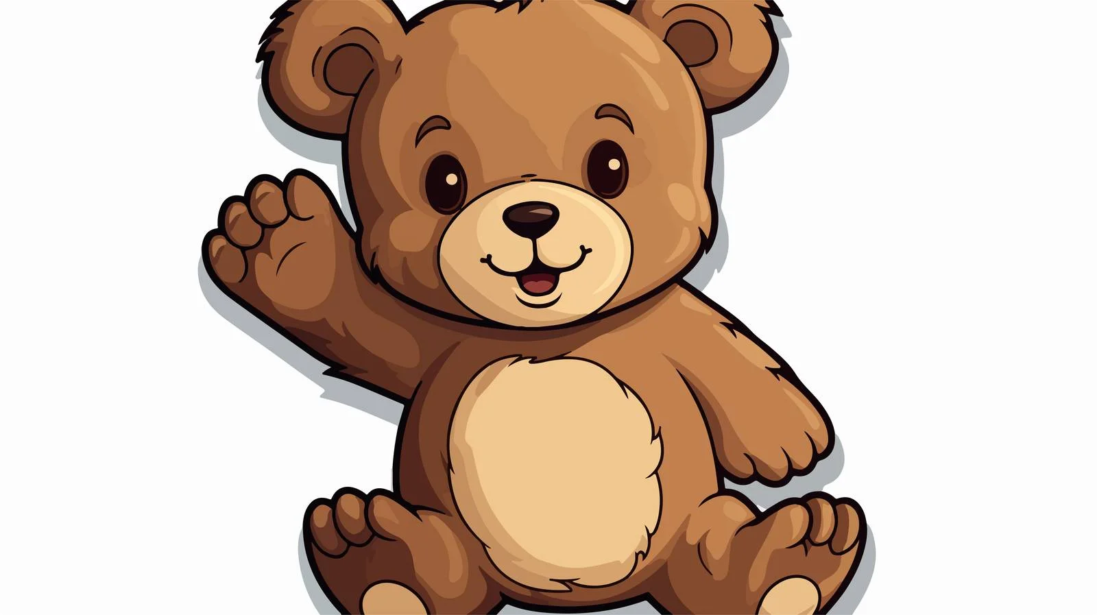 Vintage Teddy Bear Sticker — free download from Dotvec
