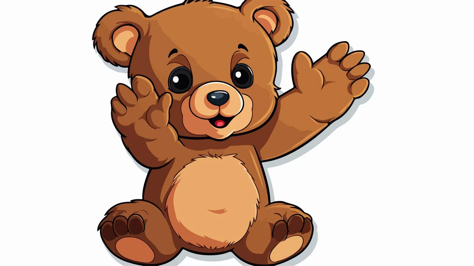 Vintage Teddy Bear Sticker — free download from Dotvec