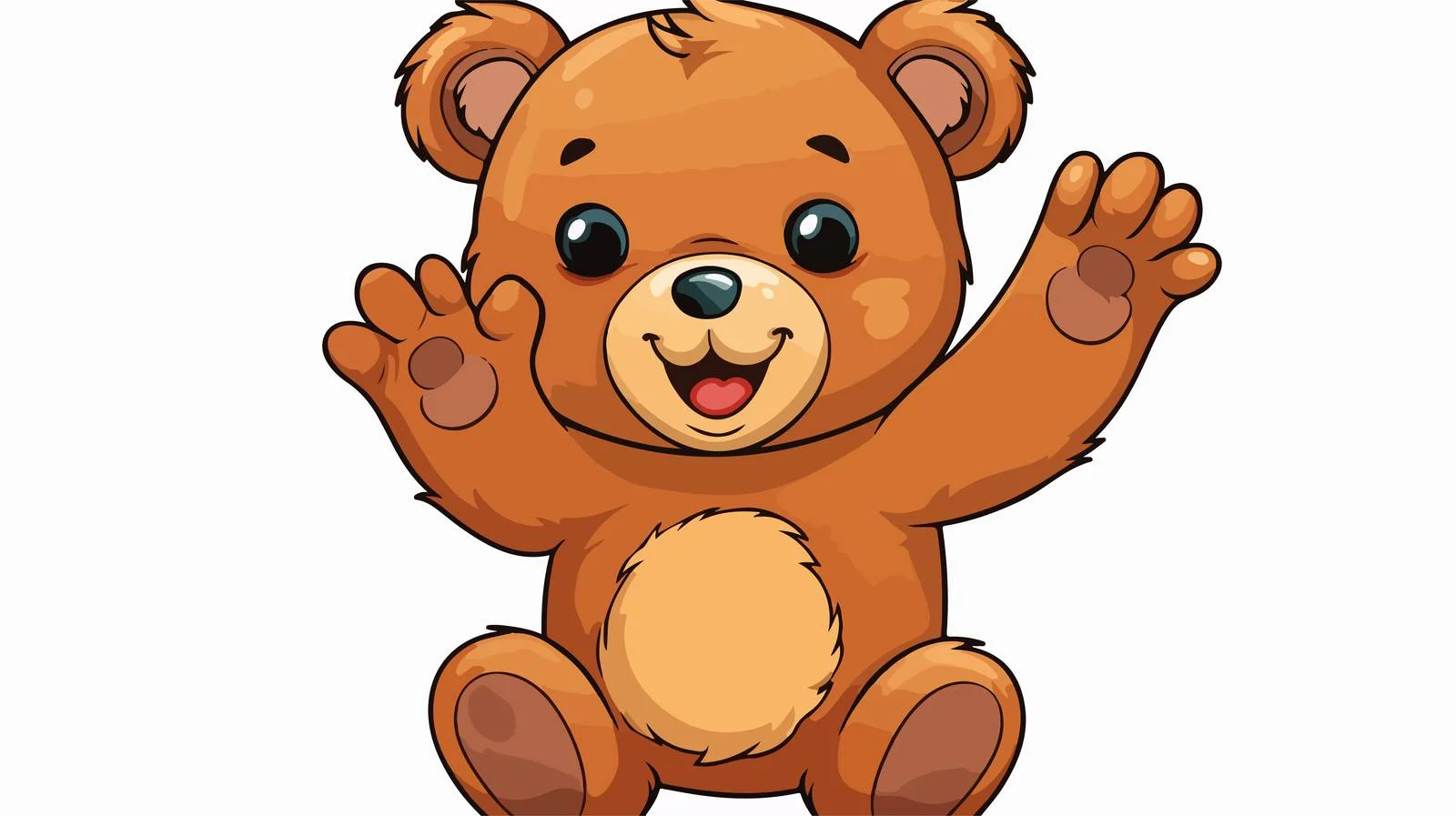 Vintage Teddy Bear Cartoon Sticker — free download from Dotvec