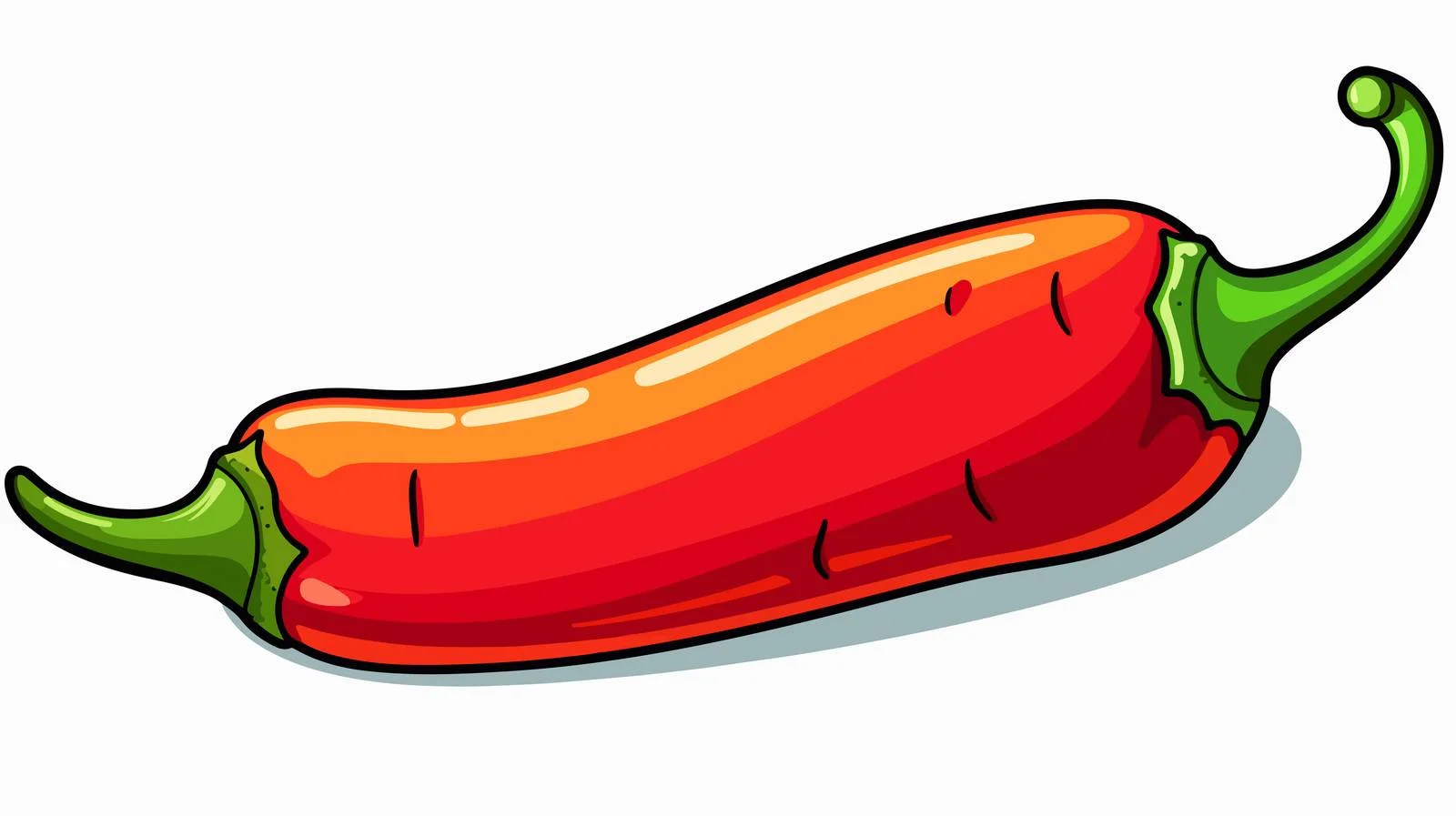 Vintage Hot Chilli Pepper Sticker Design — free download from Dotvec