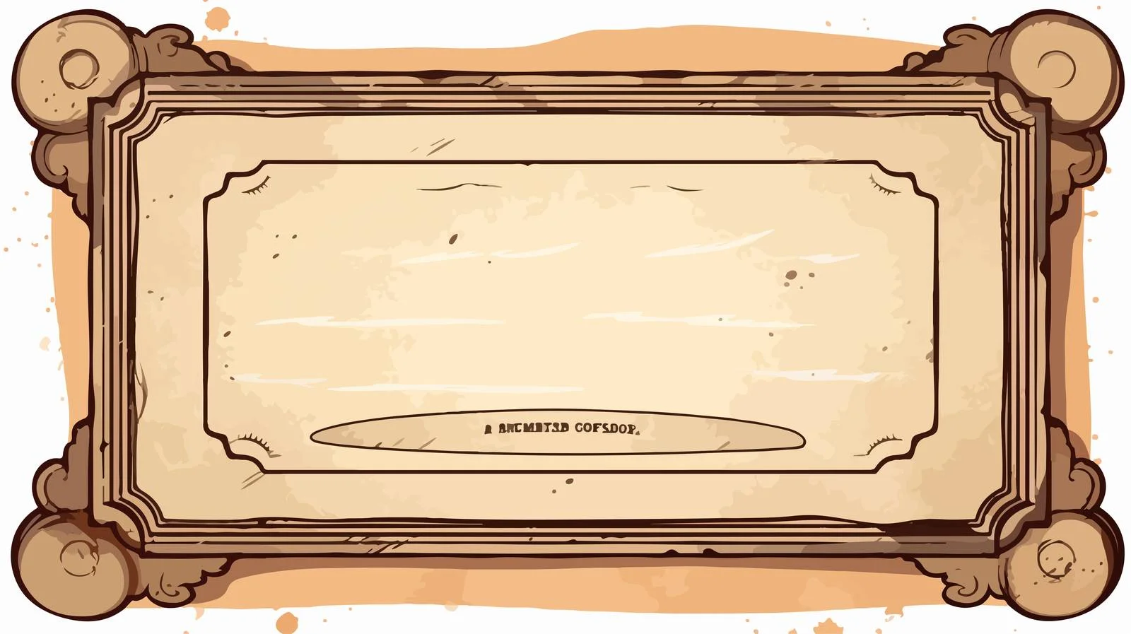 Vintage Certificate Grunge Texture Cartoon — free download from Dotvec