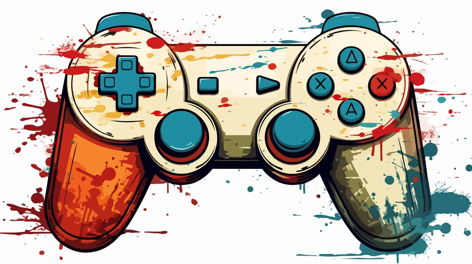 Vintage Game Controller Texture Art — free download from Dotvec