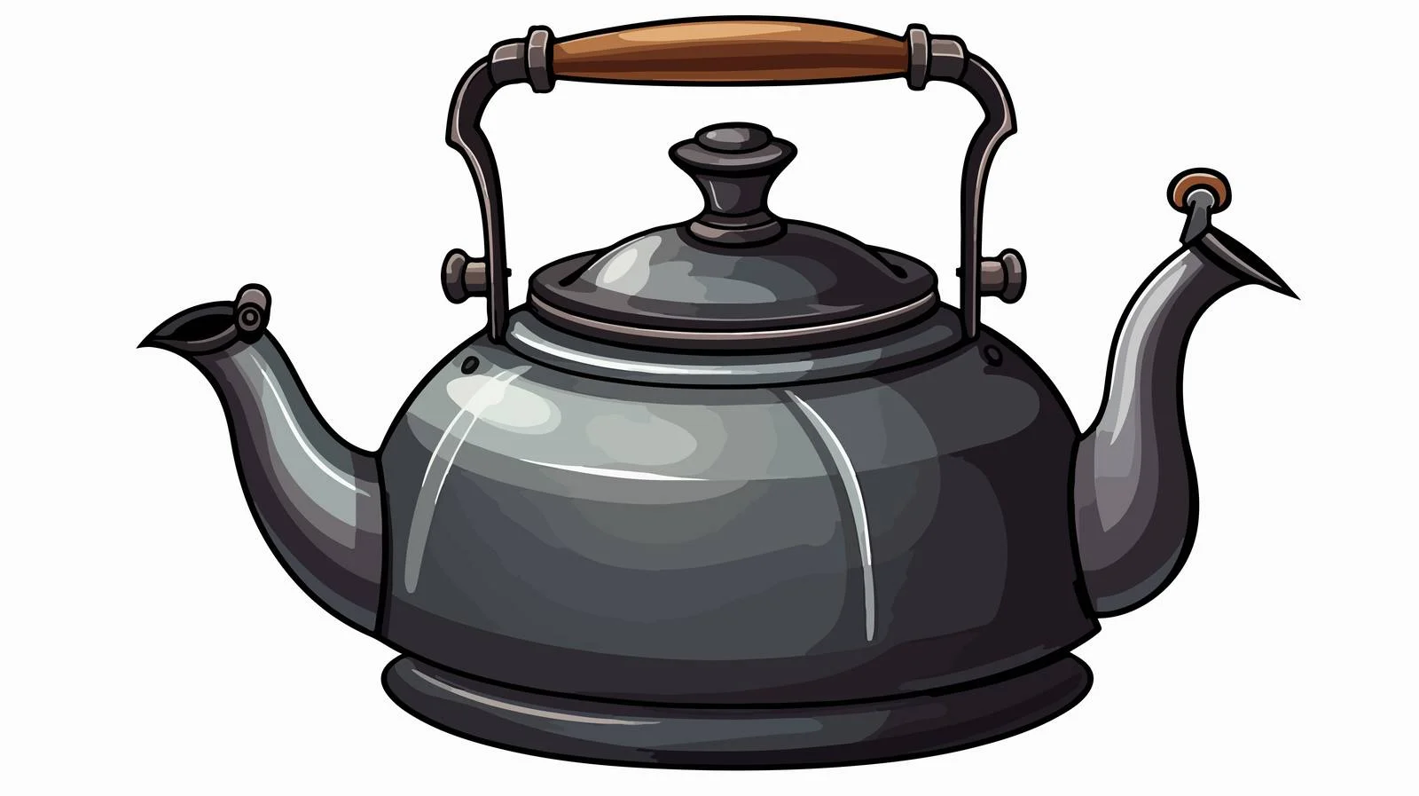 Vintage Kettle Cartoon Texture Illustration — free download from Dotvec