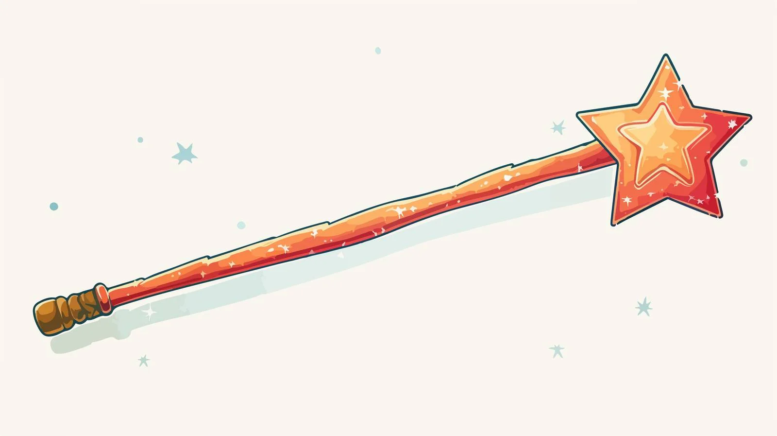 Vintage Star Wand Texture Illustration — free download from Dotvec