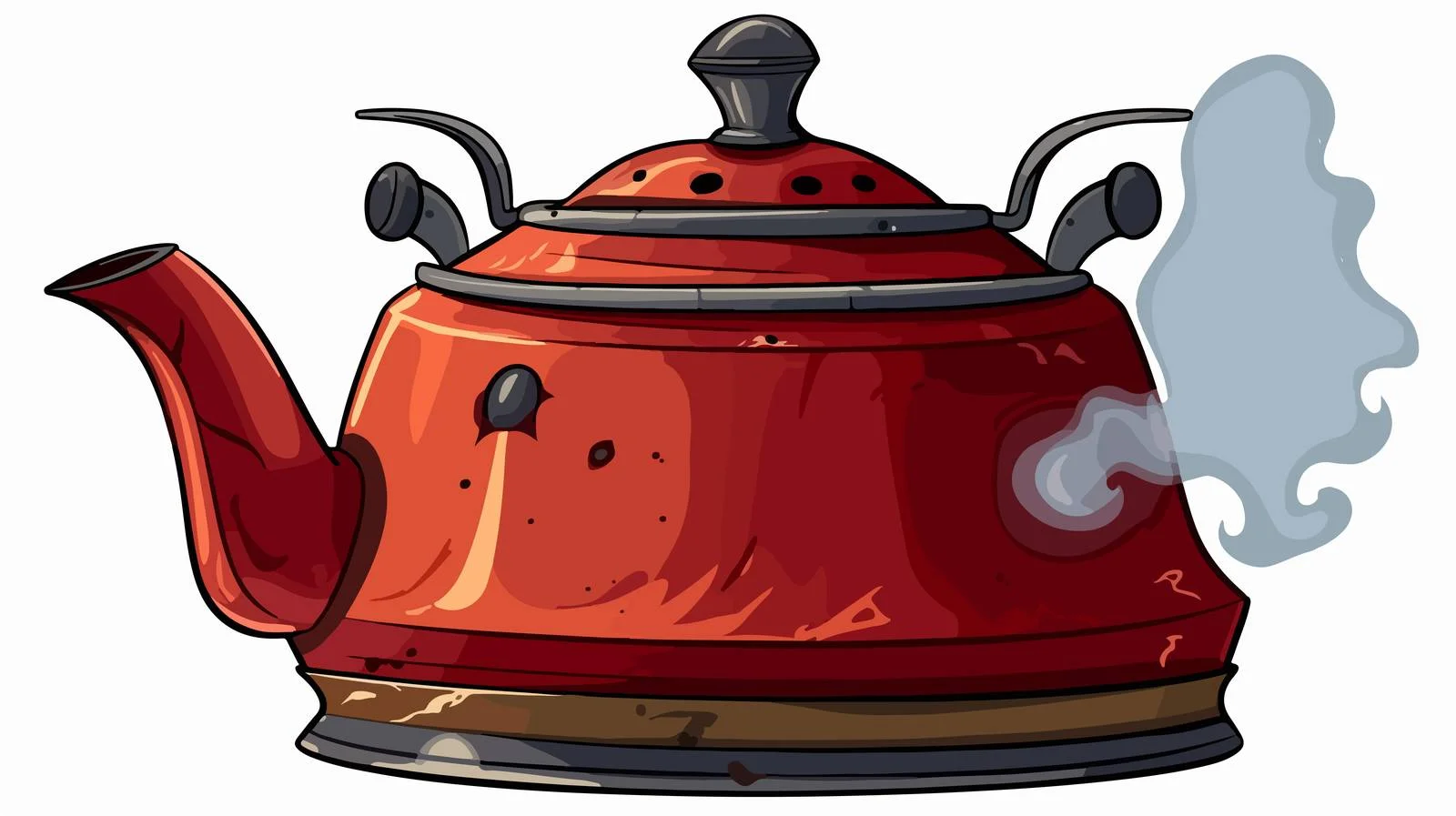 Vintage Grunge Kettle Illustration — free download from Dotvec