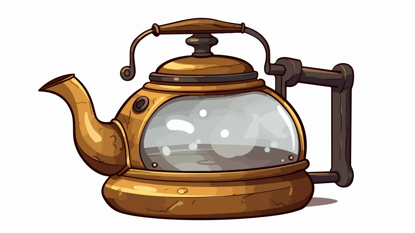 Vintage Steaming Kettle Illustration — free download from Dotvec