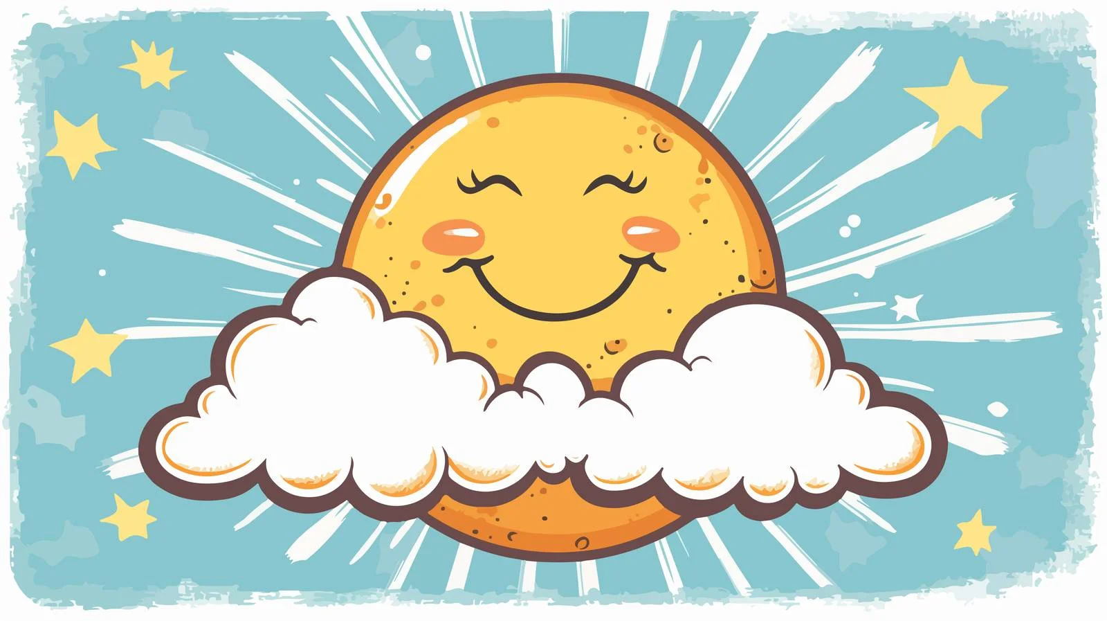 Vintage Weather Cartoon Art — free download from Dotvec