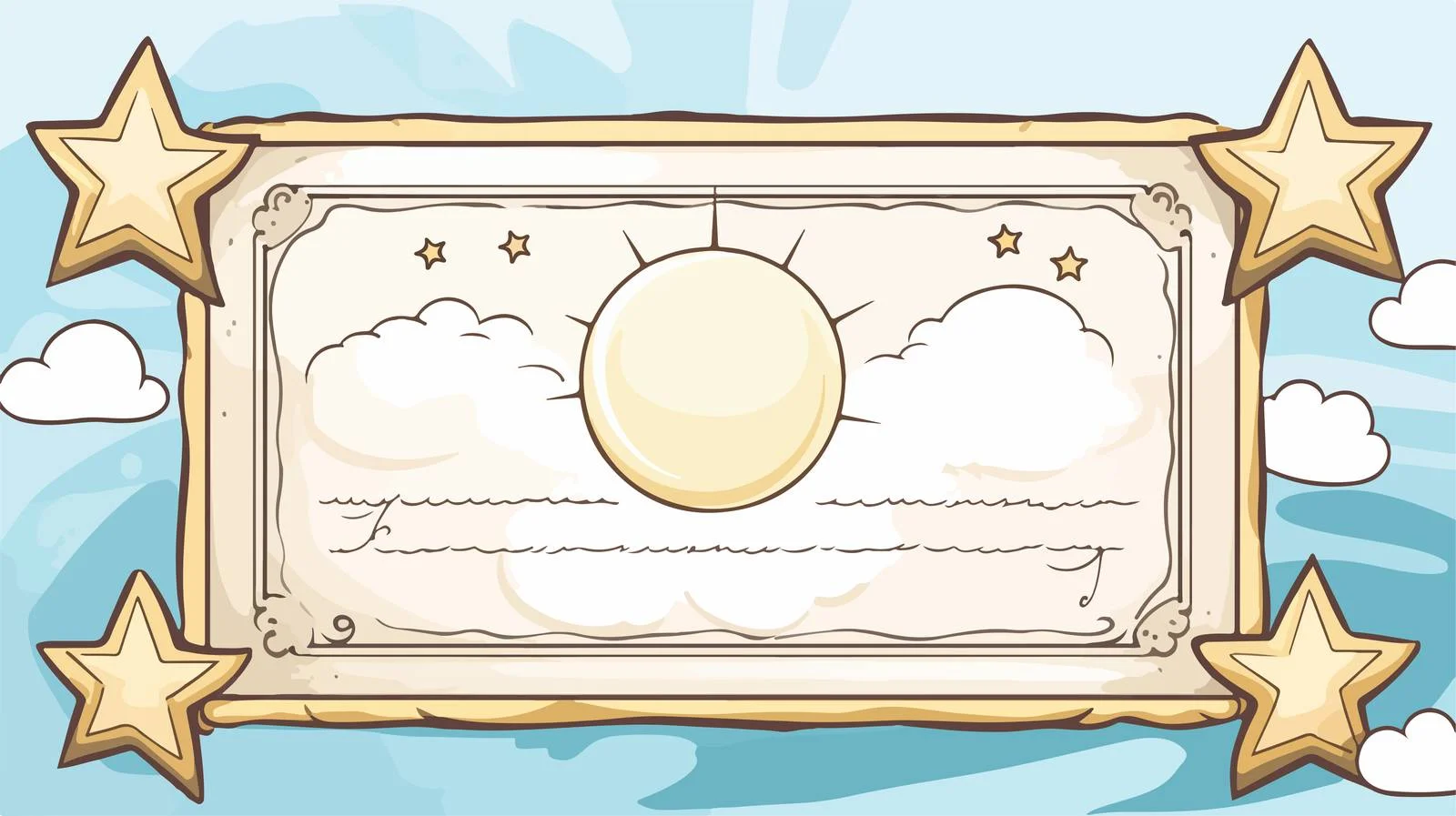 Vintage Certificate Cartoon — free download from Dotvec