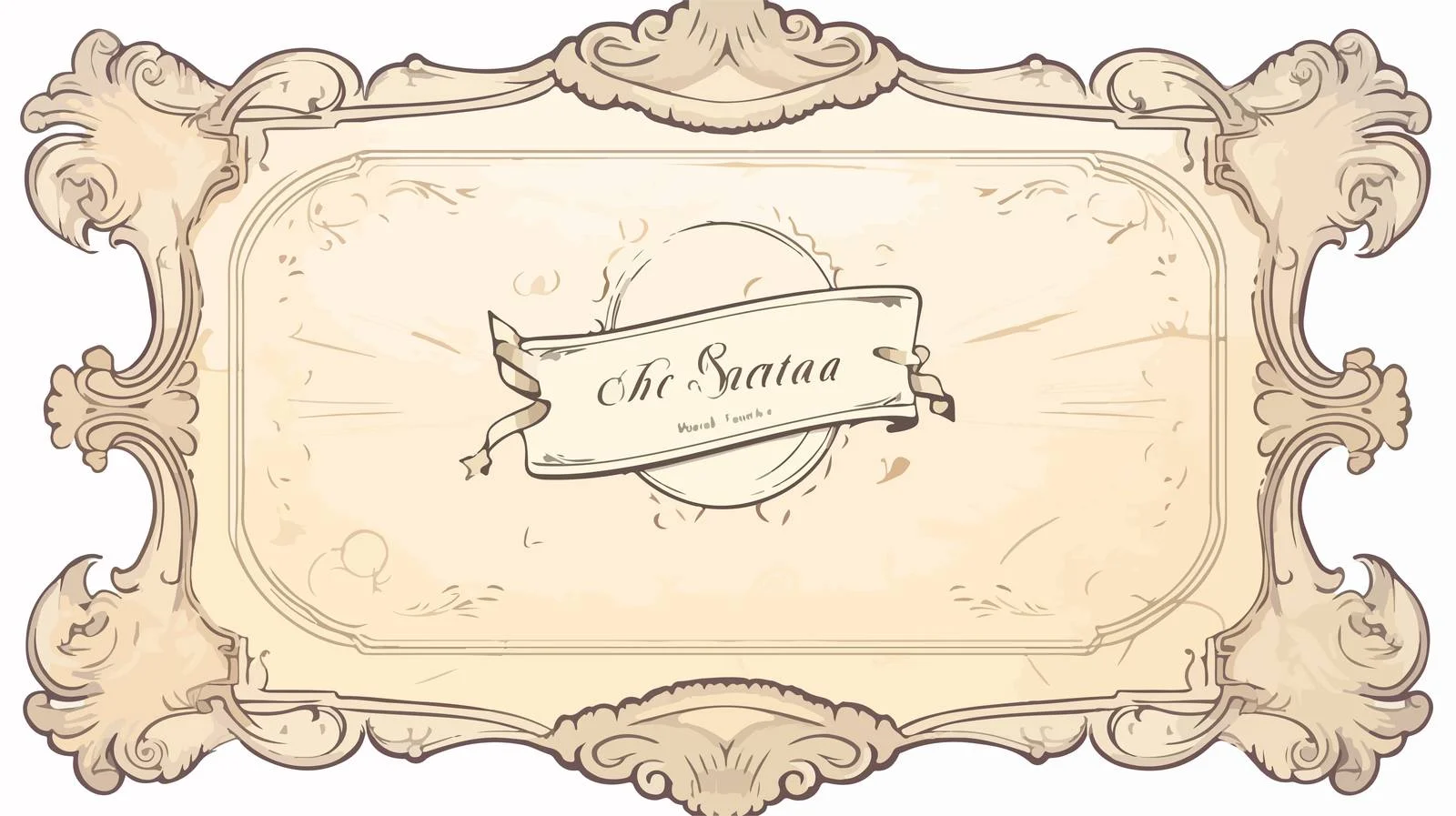 Vintage Certificate Cartoon Illustration — free download from Dotvec