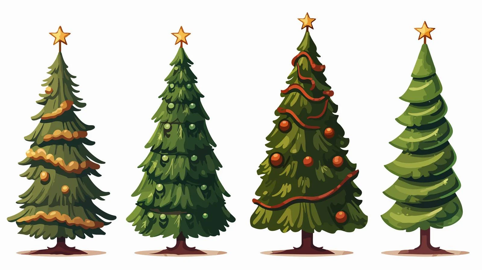 Vintage Christmas Tree Illustration — free download from Dotvec