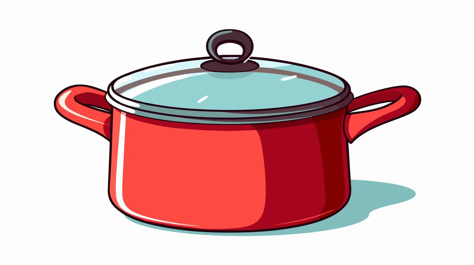 Vintage Cartoon Cooking Pot Illustration — free download from Dotvec