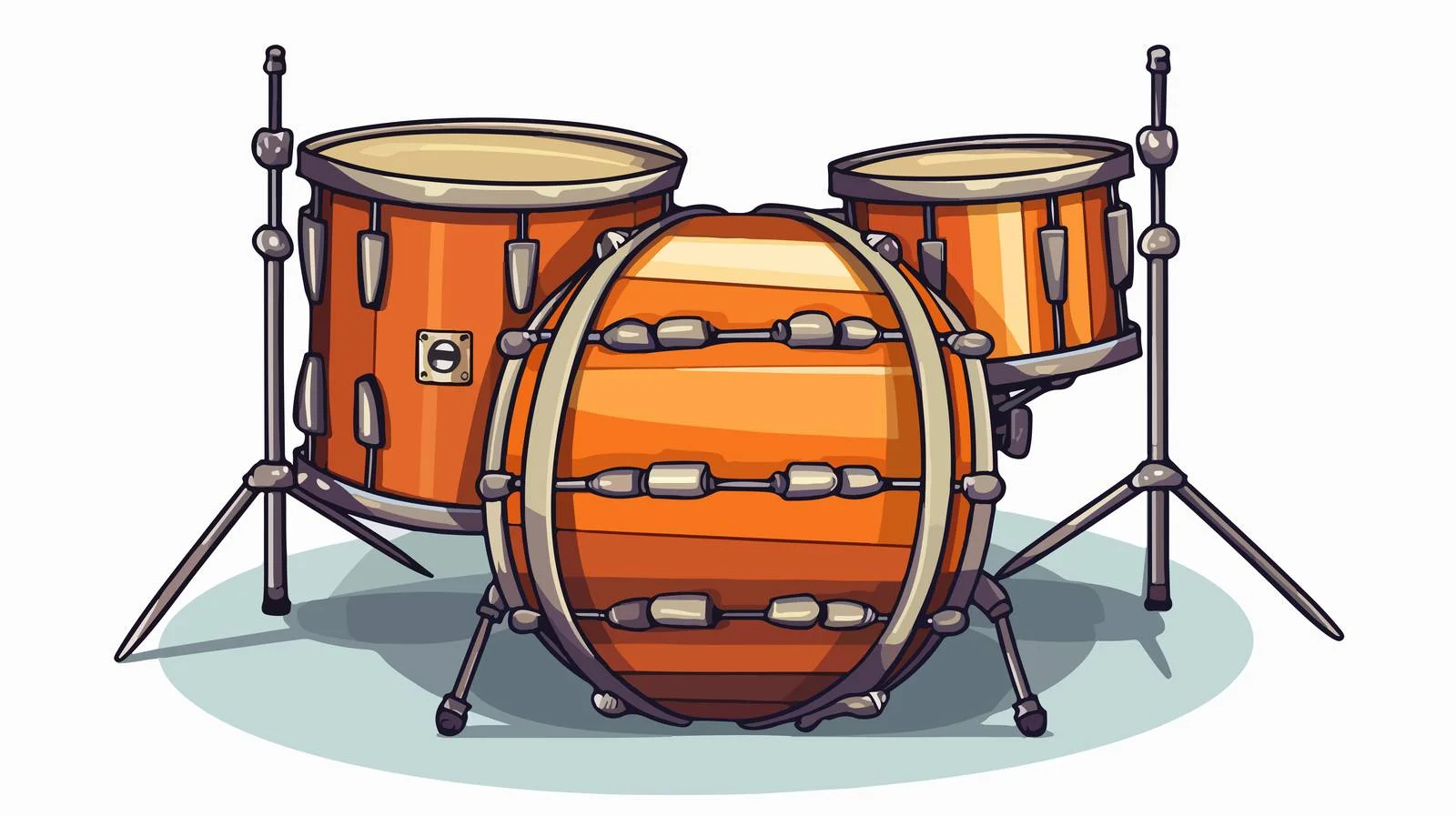 Drum Cartoon Illustration — free download from Dotvec