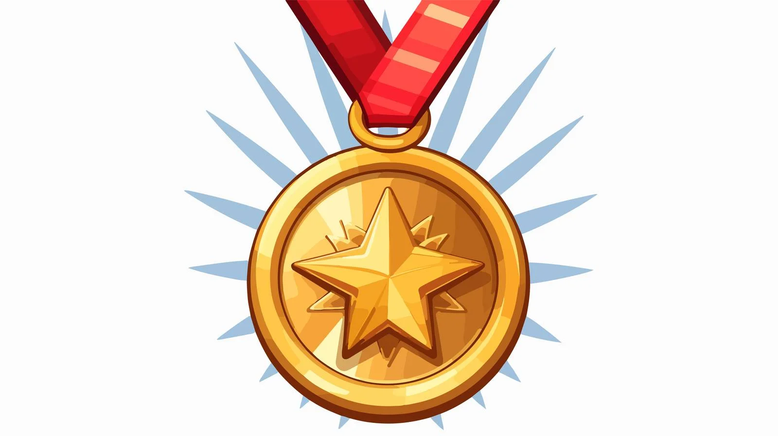 Vintage Gold Medal Cartoon Illustration — free download from Dotvec