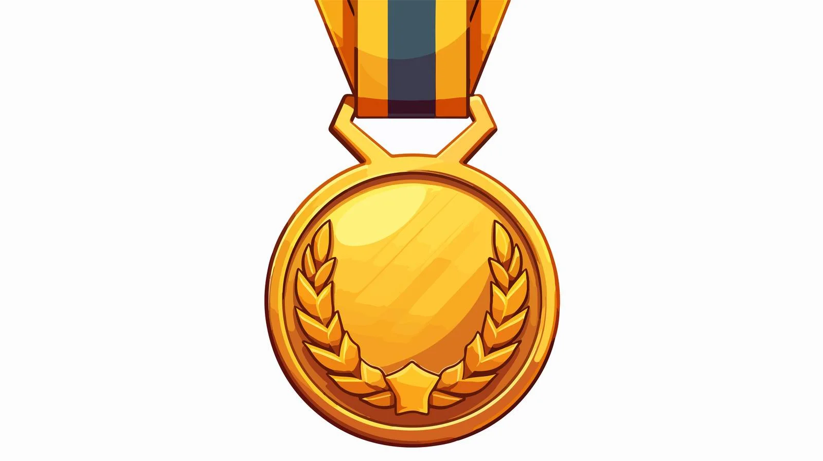 Vintage Gold Medal Cartoon Illustration — free download from Dotvec