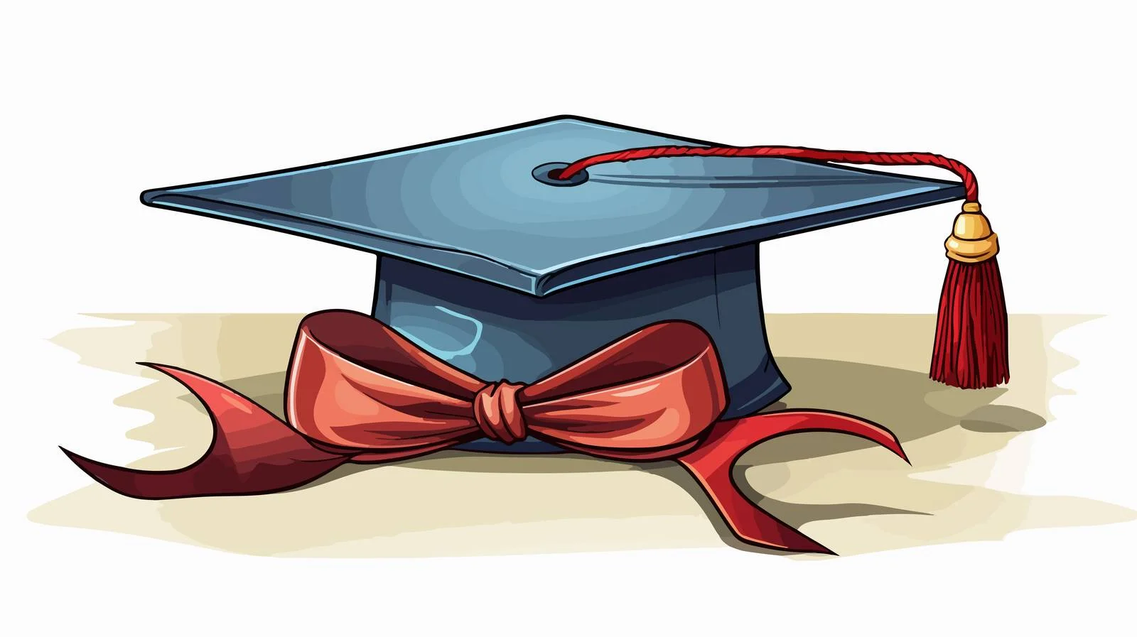 Retro Graduation Cartoon Illustration — free download from Dotvec