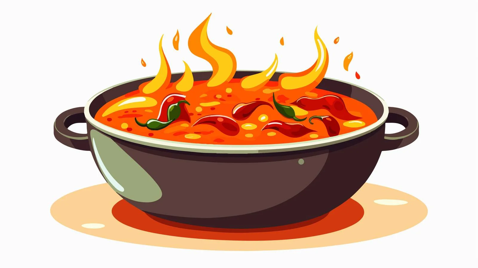 Vintage Cartoon Hot Soup Illustration — free download from Dotvec