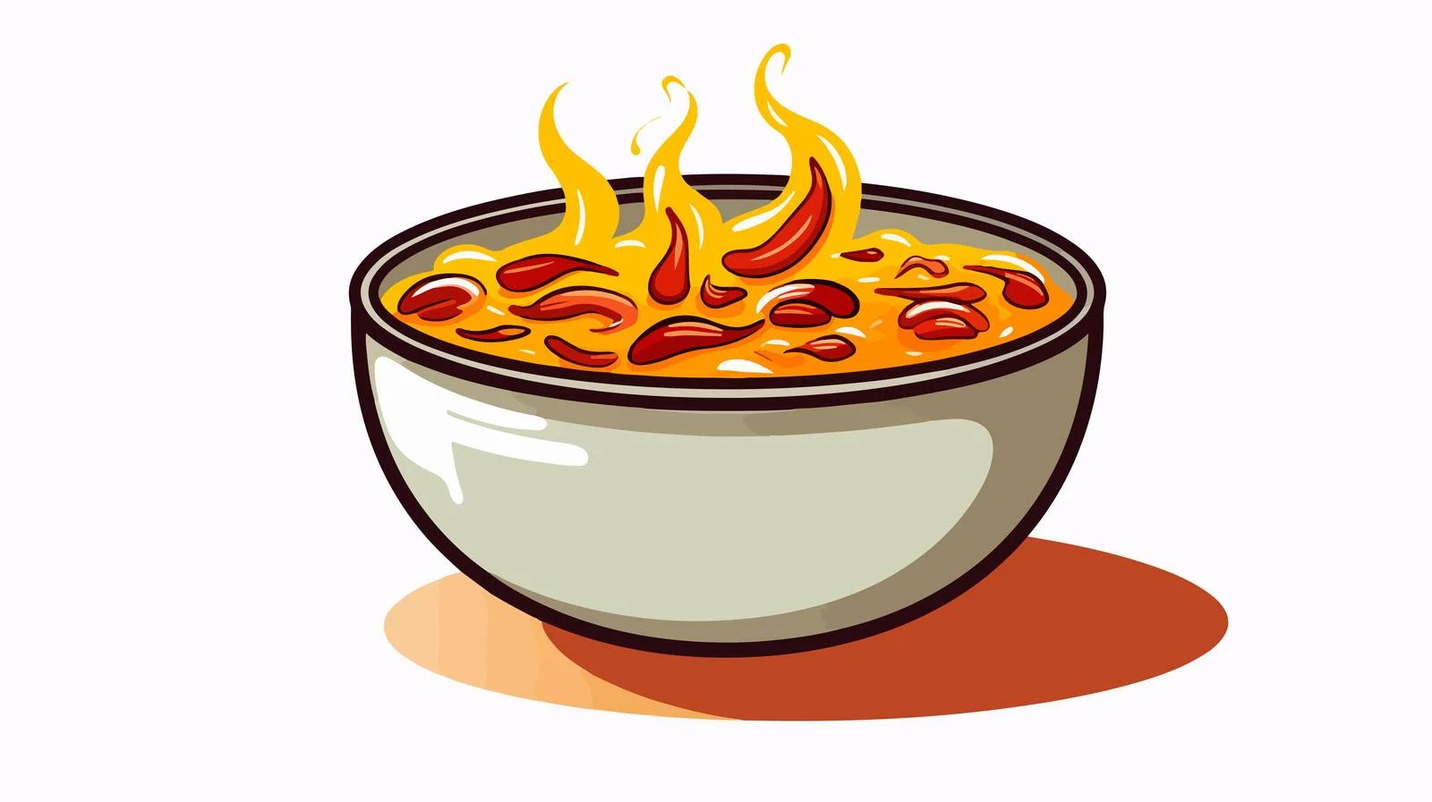 Vintage Hot Soup Cartoon Illustration — free download from Dotvec