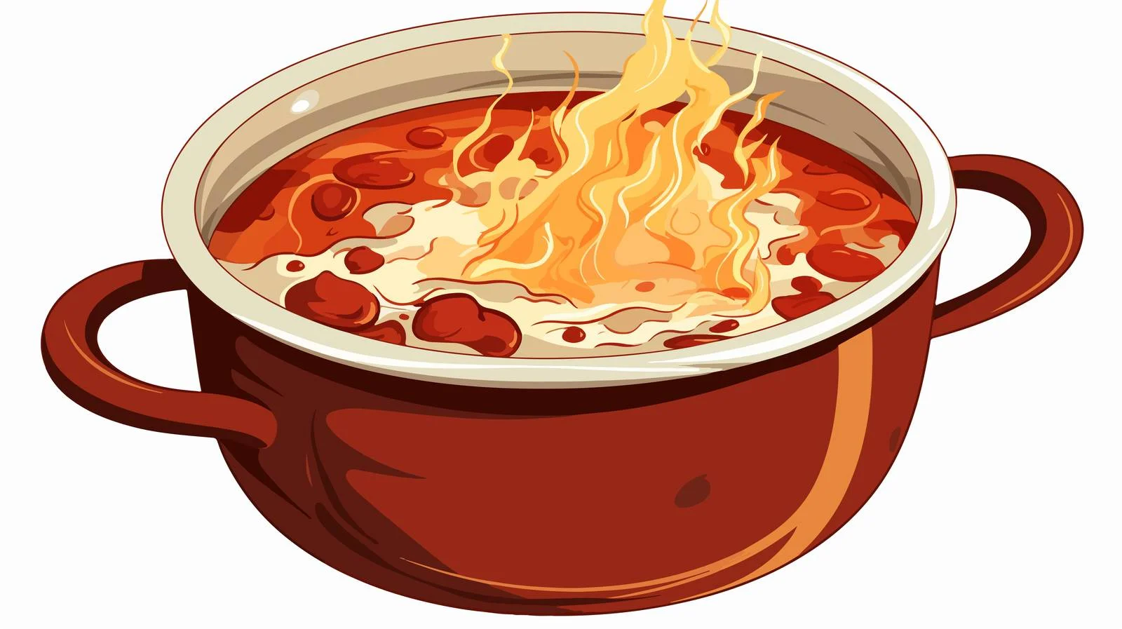Vintage Cartoon Hot Soup Illustration — free download from Dotvec