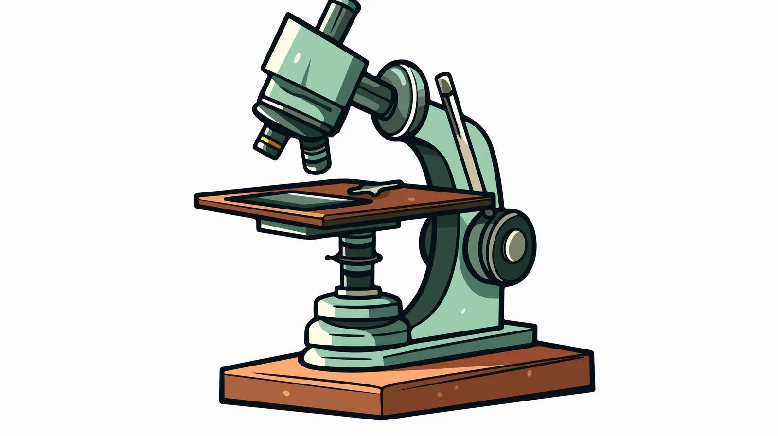 Vintage Microscope Cartoon — free download from Dotvec