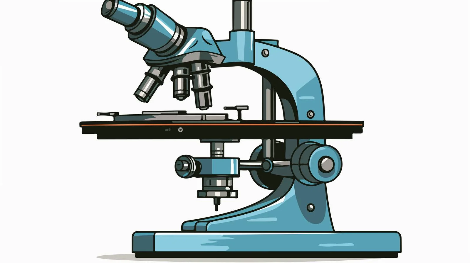 Vintage Microscope Cartoon — free download from Dotvec