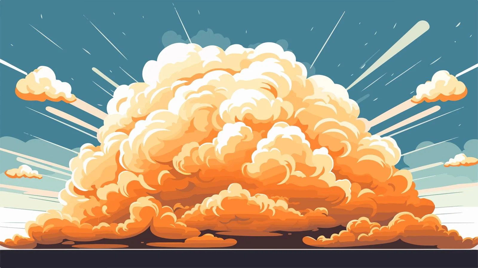 Whimsical Storm Cloud Cartoon Illustration — free download from Dotvec