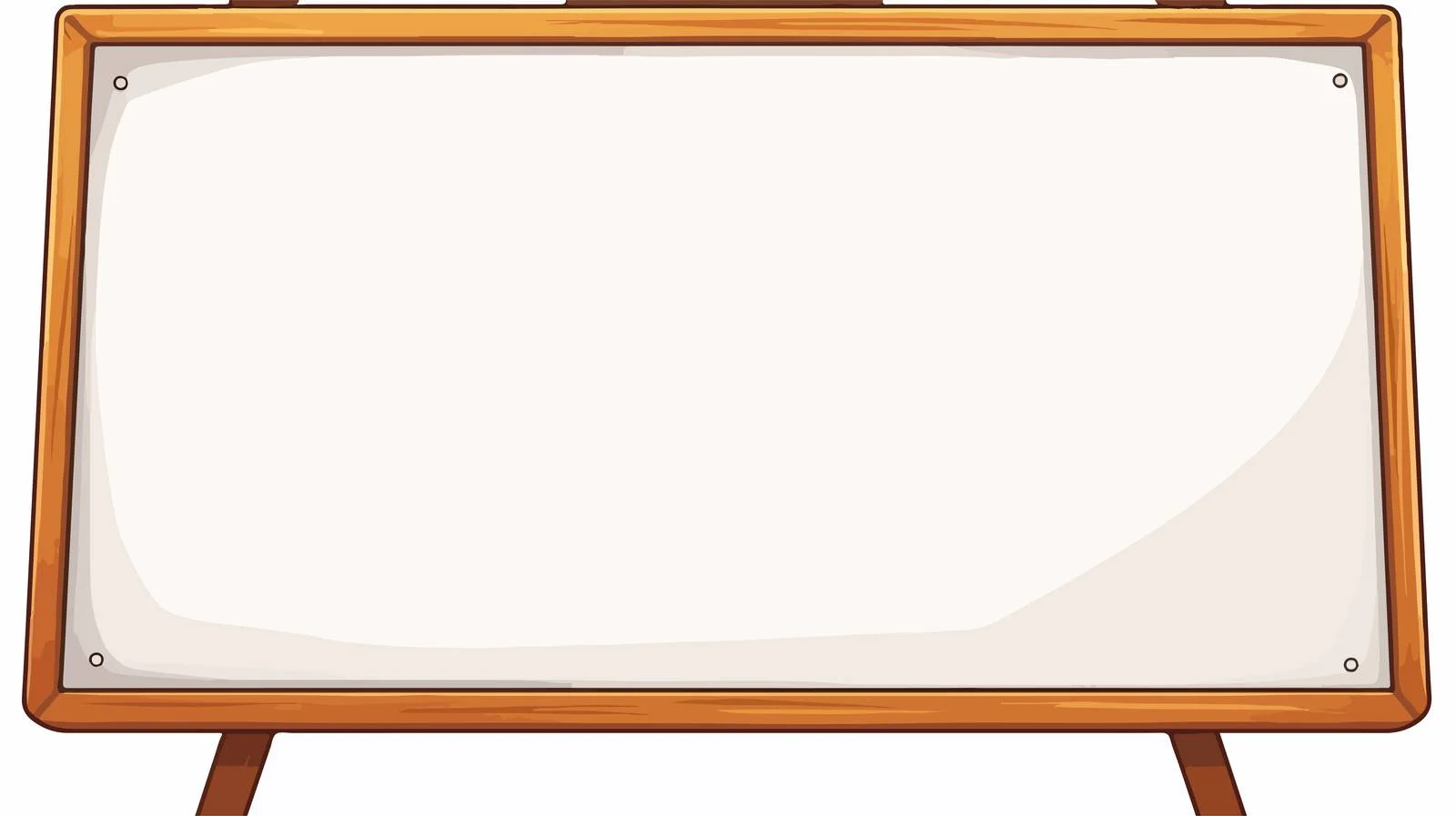 Retro Cartoon White Board Illustration — free download from Dotvec