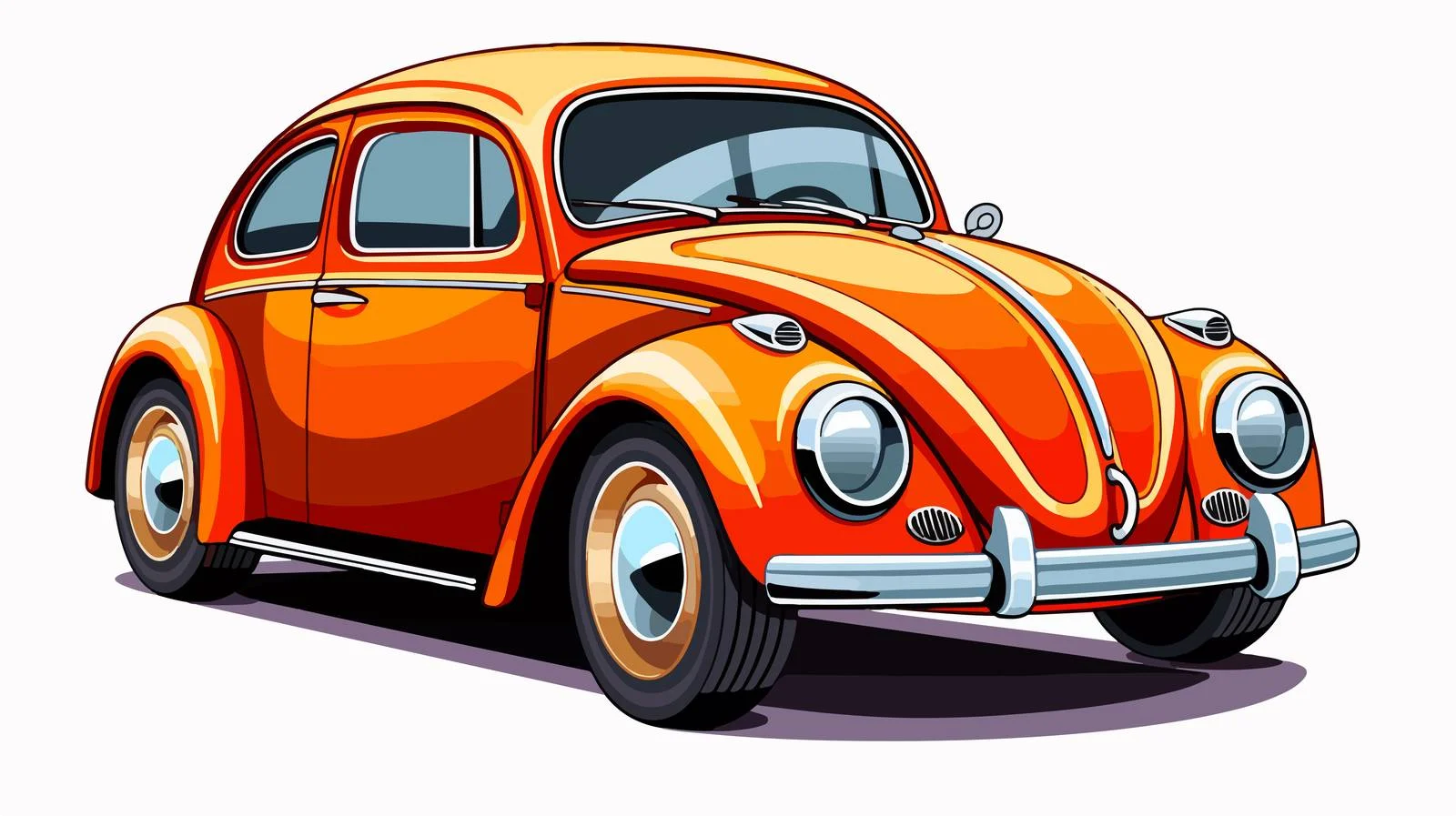 Quirky Cartoon Beetle Illustration — free download from Dotvec